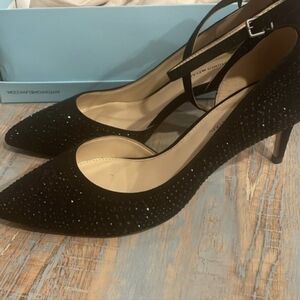 ANTONIO MELANI Black Embellished Heels